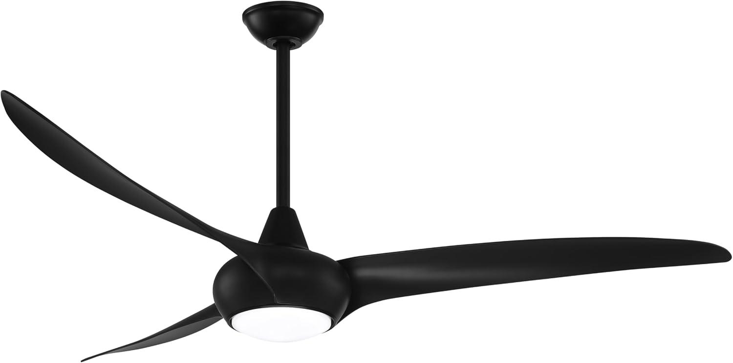 65" Minka Aire Modern Indoor Ceiling Fan LED Light Remote Control Coal for Living Room Kitchen Bedroom Family Dining House Office