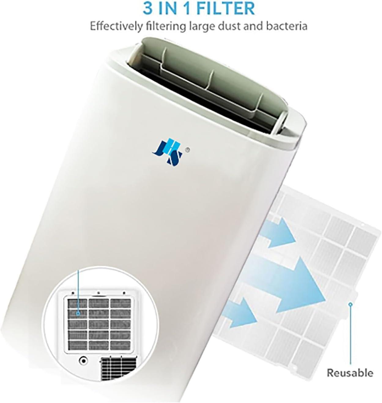 JHS JHS 10,800 BTU DOE Portable Air Conditioner for Home with Dehumidifier for Rooms up to 550 Sq. Ft.