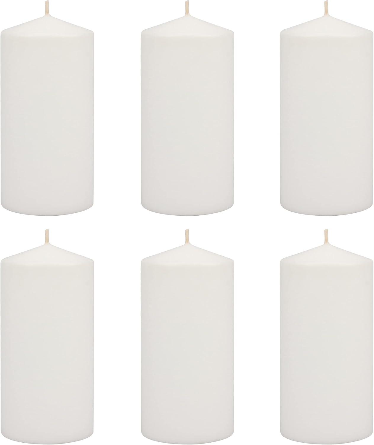 Serenity Palm 10" Flameless White Scented Pillar Candle