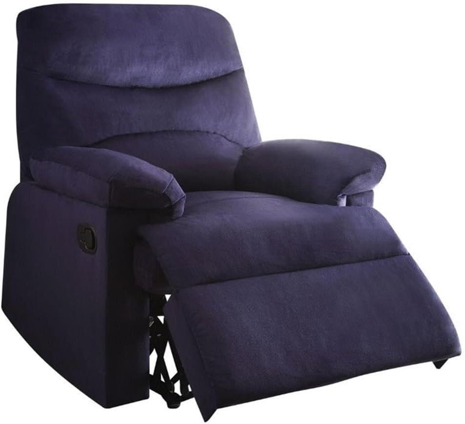 Oakwood Woven Fabric Recliner, Blue