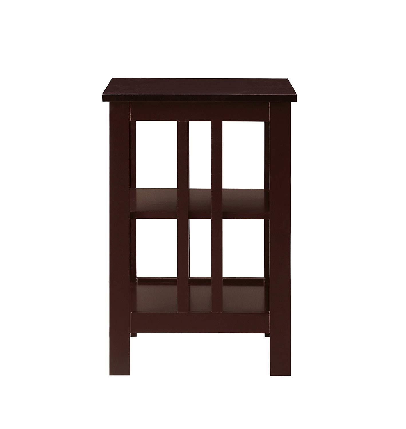 Convenience Concepts Mission End Table, Espresso