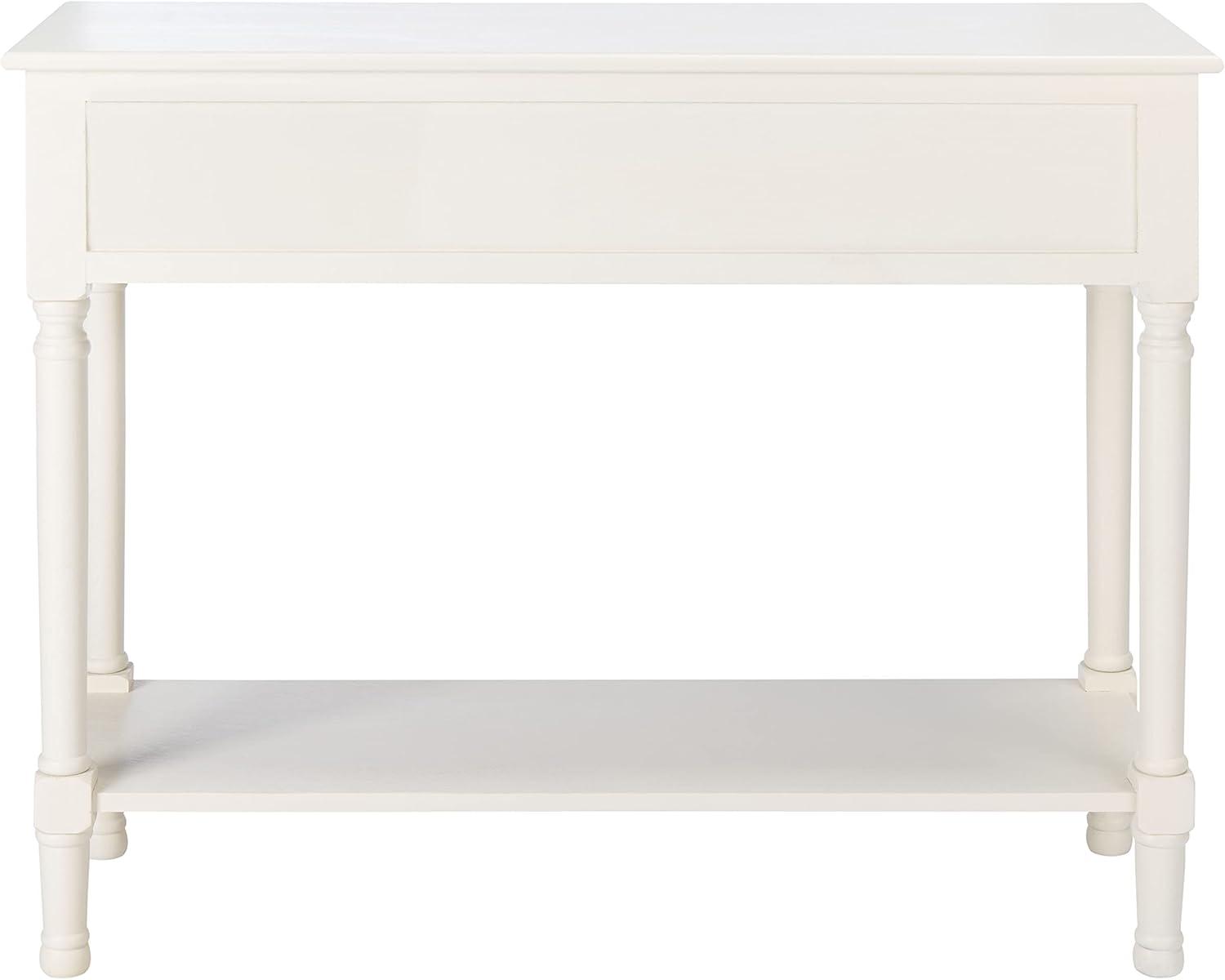 SAFAVIEH Haines Modern 2 Drawer Console Table, White