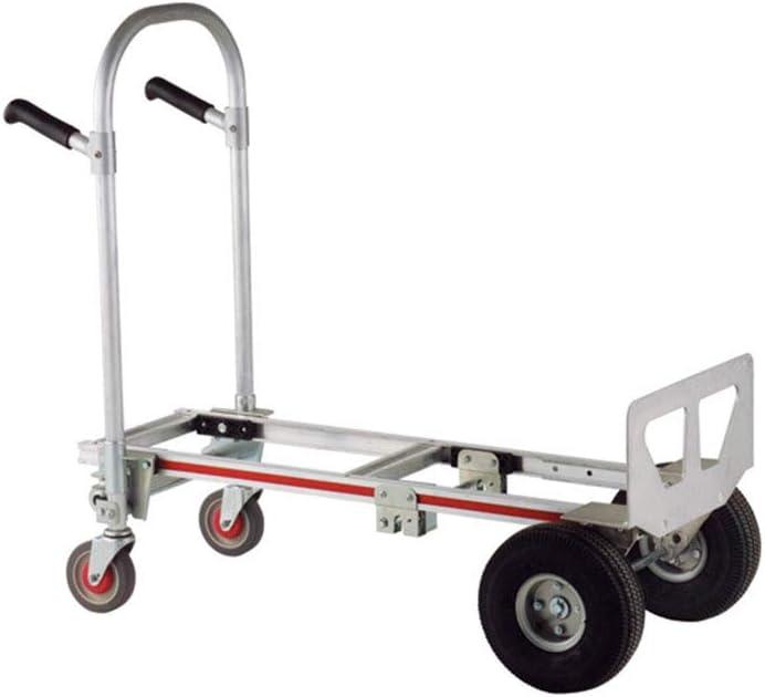Magline GMK16UA4 Gemini Jr Convertible Hand Truck, Pneumatic Wheels, 500 lbs Load Capacity, 51" Height, 47-1/2" Length x 21" Width