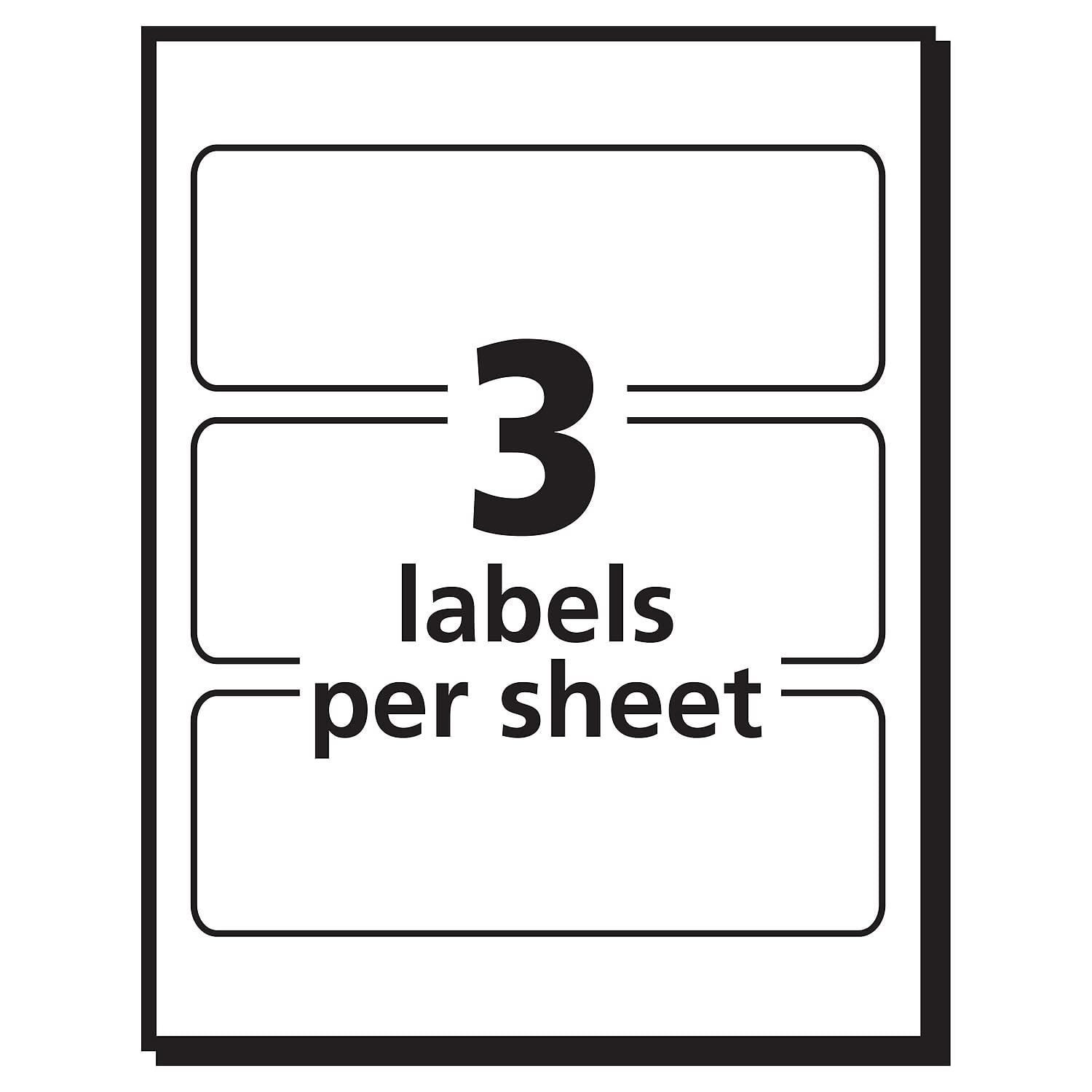 Avery Multiuse Labels, White, Removable Adhesive, 1-1/2" x 3", 150 Labels (5440)