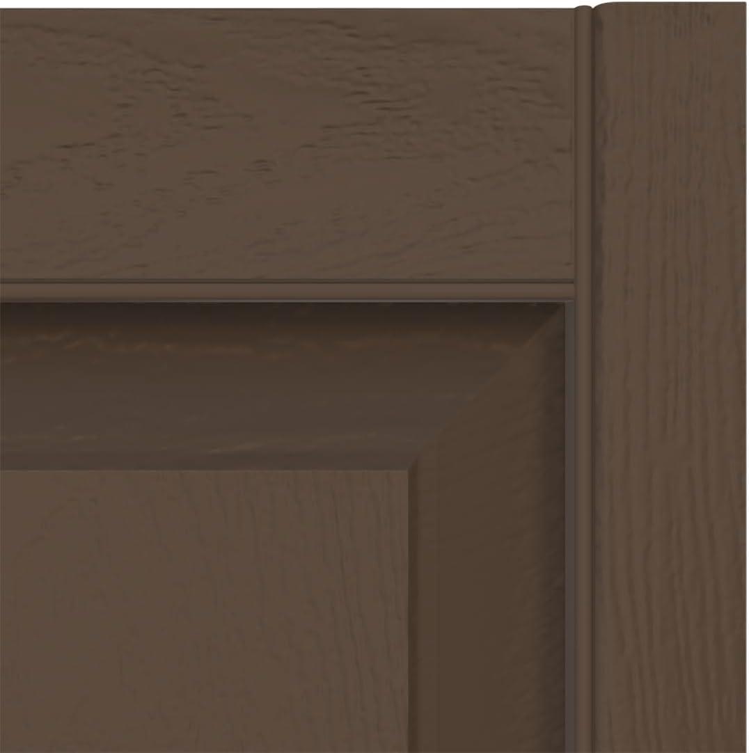 Builders Edge, TailorMade Two Equal Panels, Raised Panel Shutters, Includes Matching Installation Spikes (Per Pair) | Wayfair