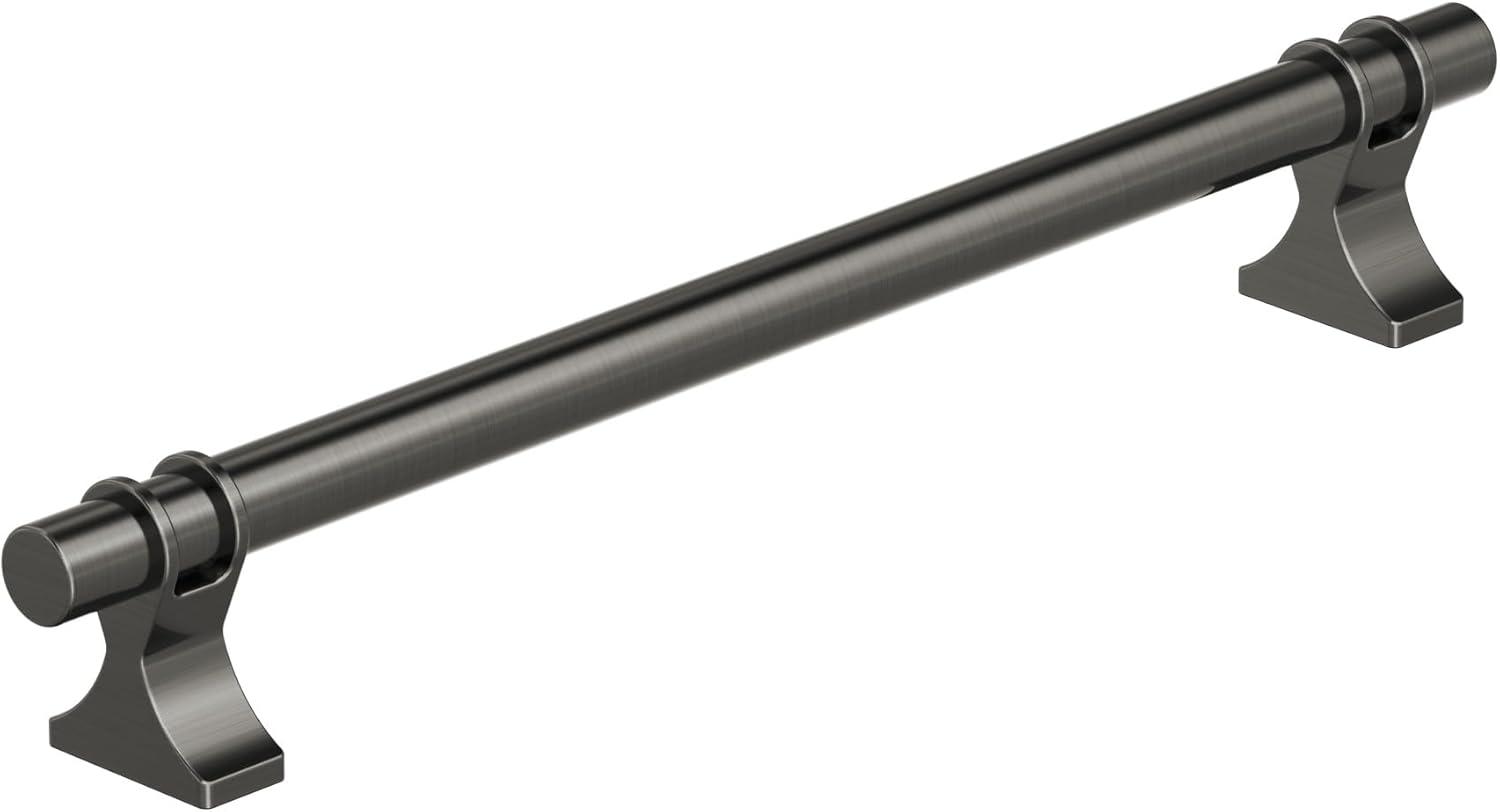 Amerock Davenport 7-9/16 inch (192mm) Center-to-Center Gunmetal Cabinet Pull