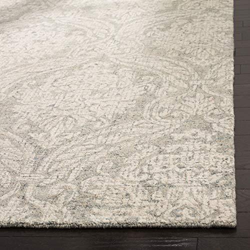 Rosemarie Abstract Handmade Tufted Wool Gray/Ivory Area Rug