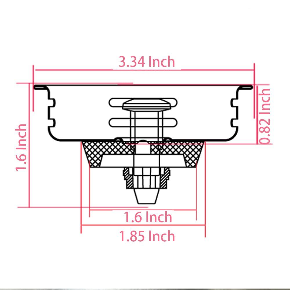 Universal Drain 30051 Kitchen Sink Strainer Basket