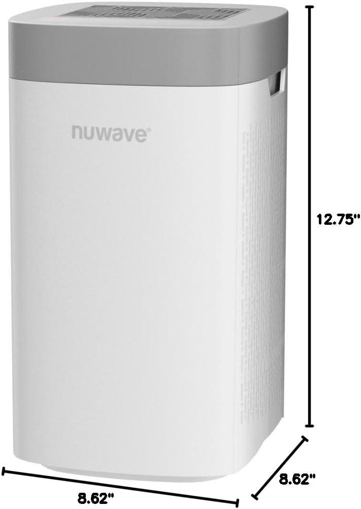 NuWave White and Gray HEPA Air Purifier for Large Rooms