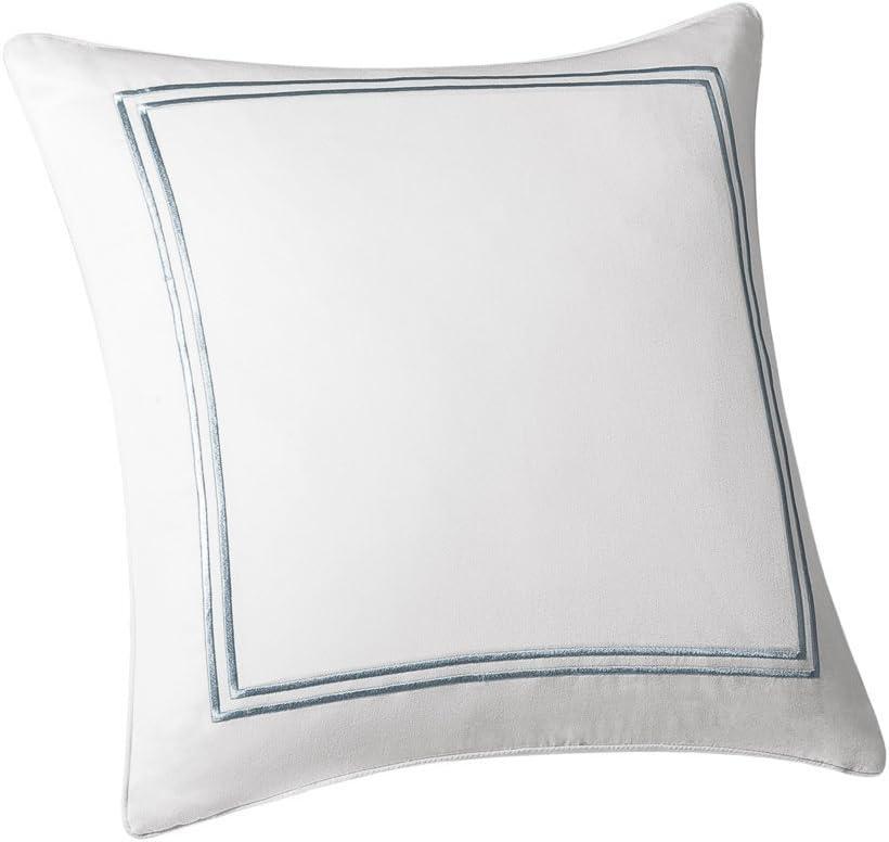 Chelsea Embroidered Cotton Throw Pillow