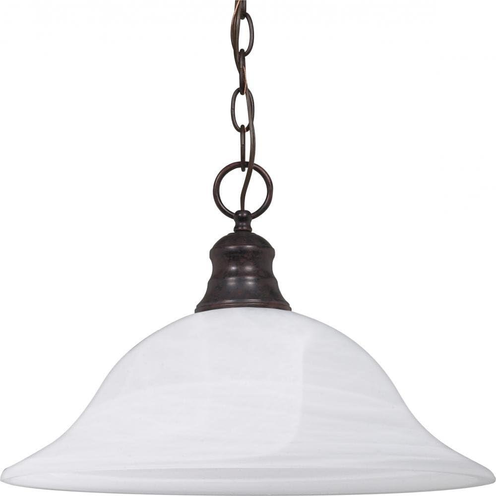 Nuvo 60-391 - 1 Light - 16" - Pendant - Alabaster Glass