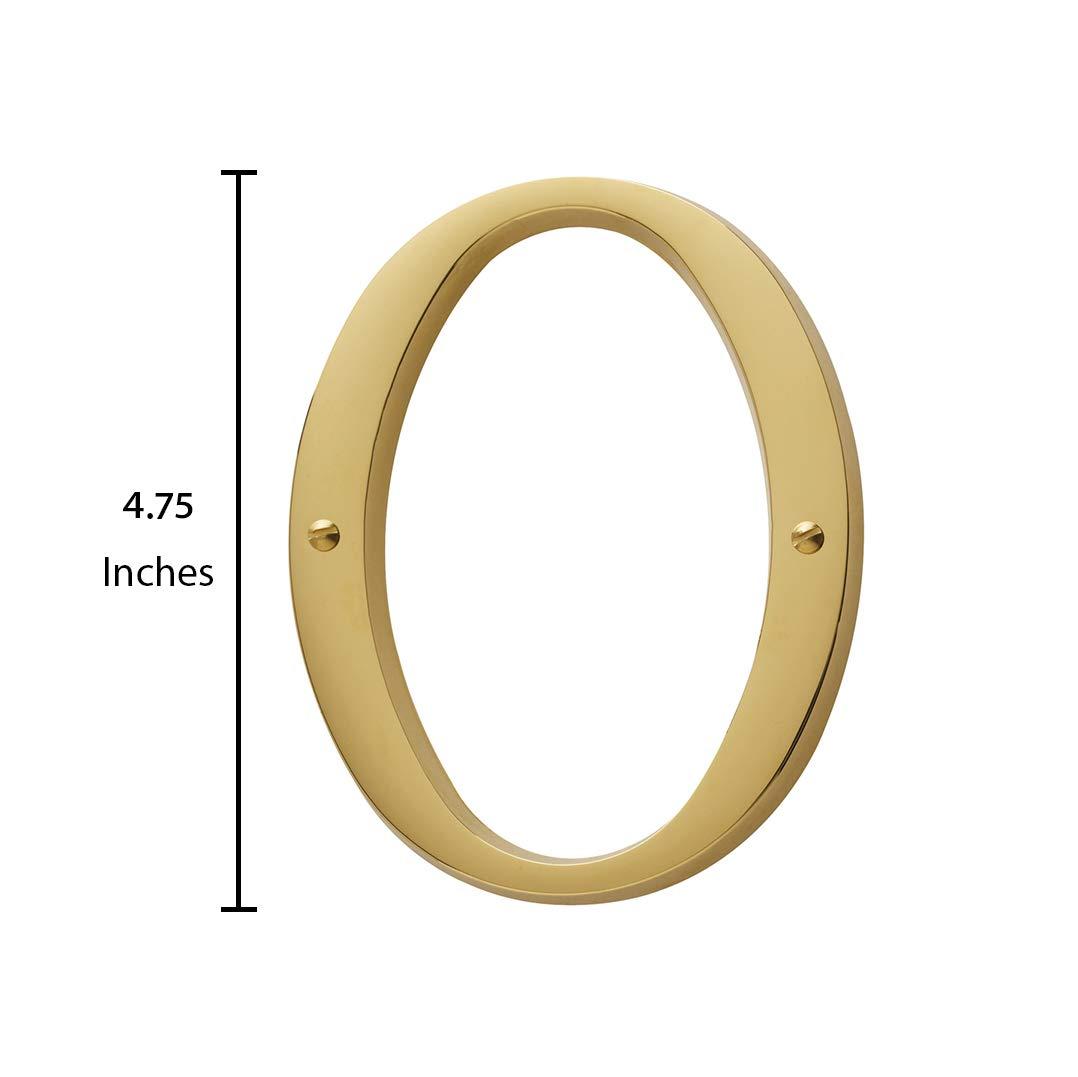 4.75" H Brass House Number