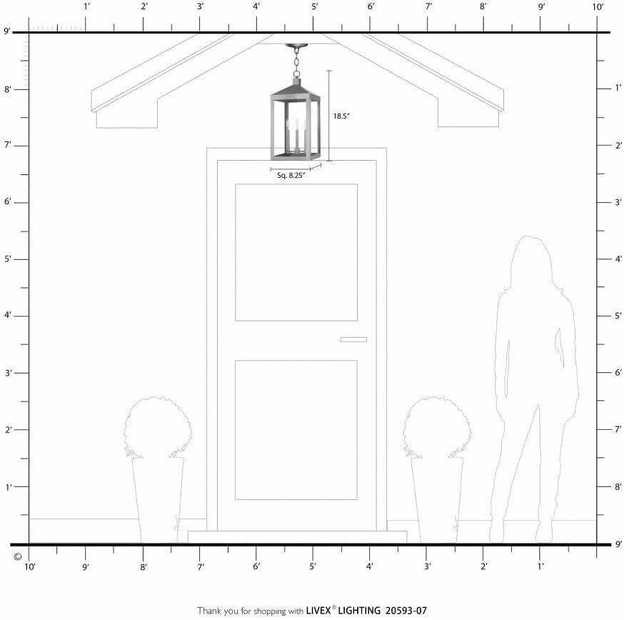 Livex Lighting Nyack 3 - Light Pendant in  Bronze
