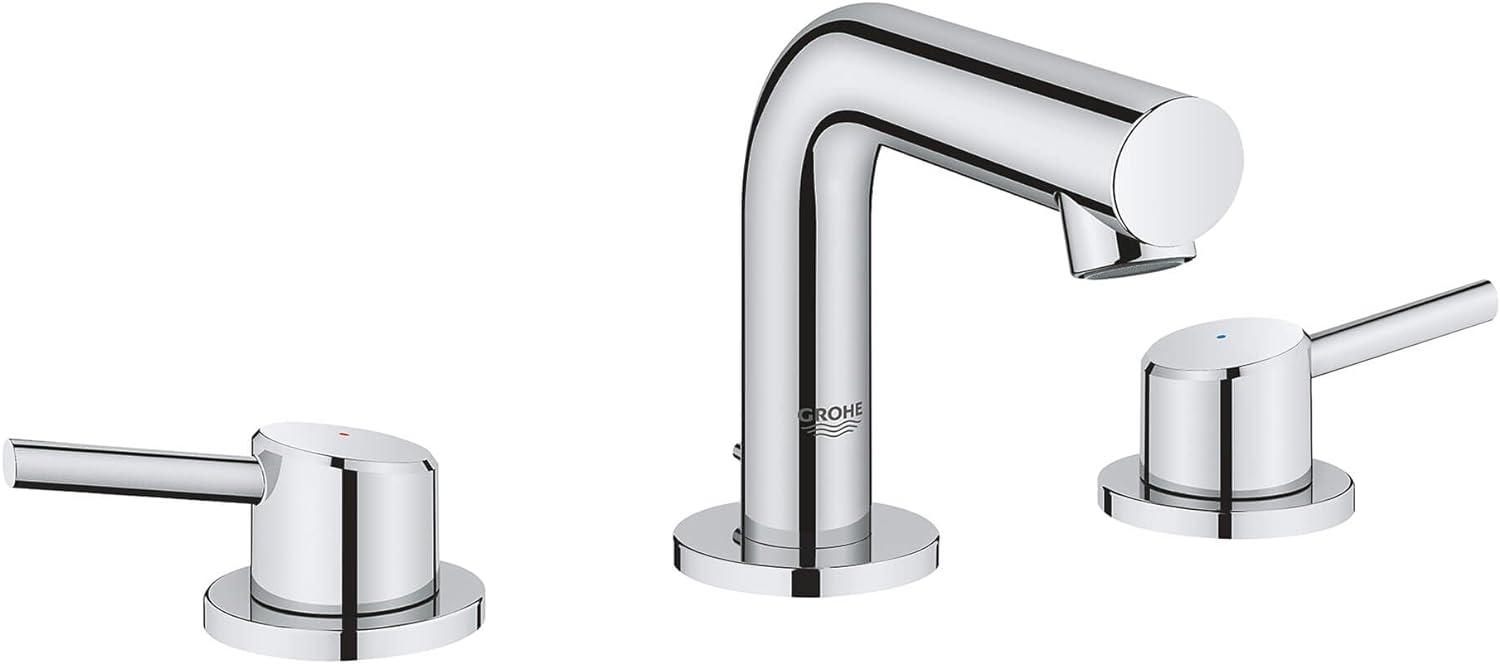 Concetto™ Mid-Arc Widespread Bathroom Faucet with Drain Assembly