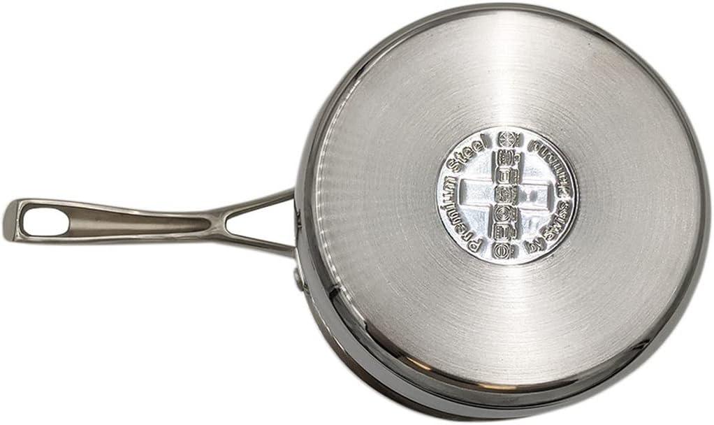 Stainless Steel Non-Stick 2.6 Quart Saucepan with Lid