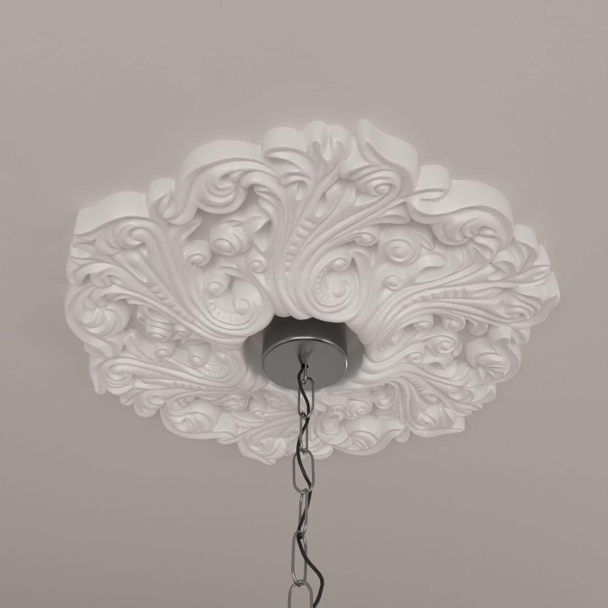 Gray Polyurethane Orrington Ceiling Medallion, 19.63"