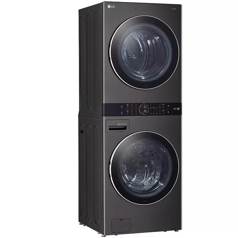 LG Single Unit Front Load WashTower with Center Control 4.5 cu. ft. Washer and 7.4 cu. ft. Gas Dryer