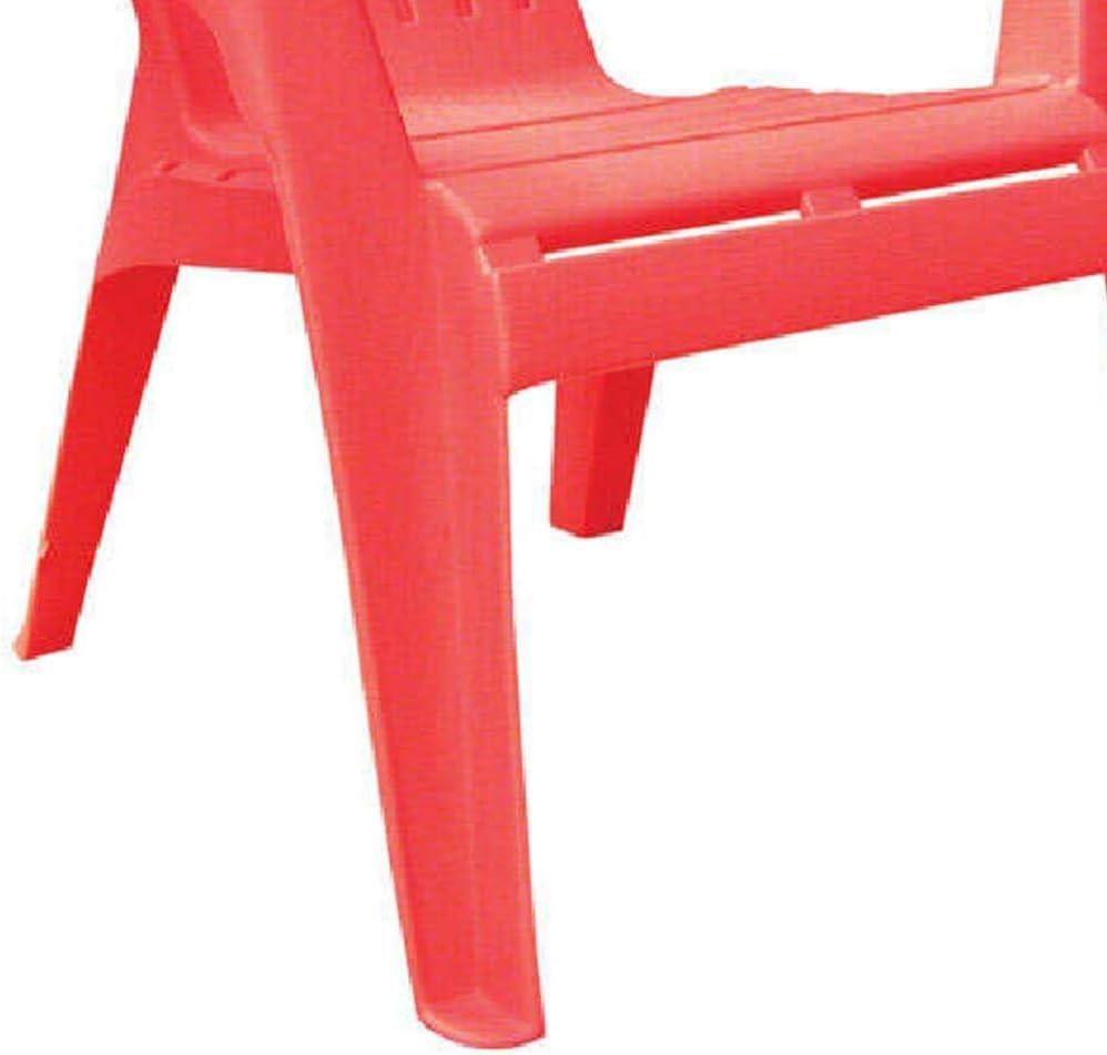 Adams Manufacturing Kids Polypropylene Adirondack Chair, Cherry Red