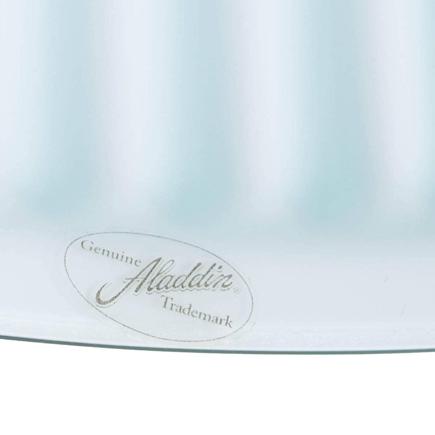 Aladdin Green Ribbed Glass Oil Lamp Shade, Elegant Vintage-Style Shade for Oil Lamps, Fits Aladdin Lamps, Adds Warmth and Charm to Home Decor, 10 inch