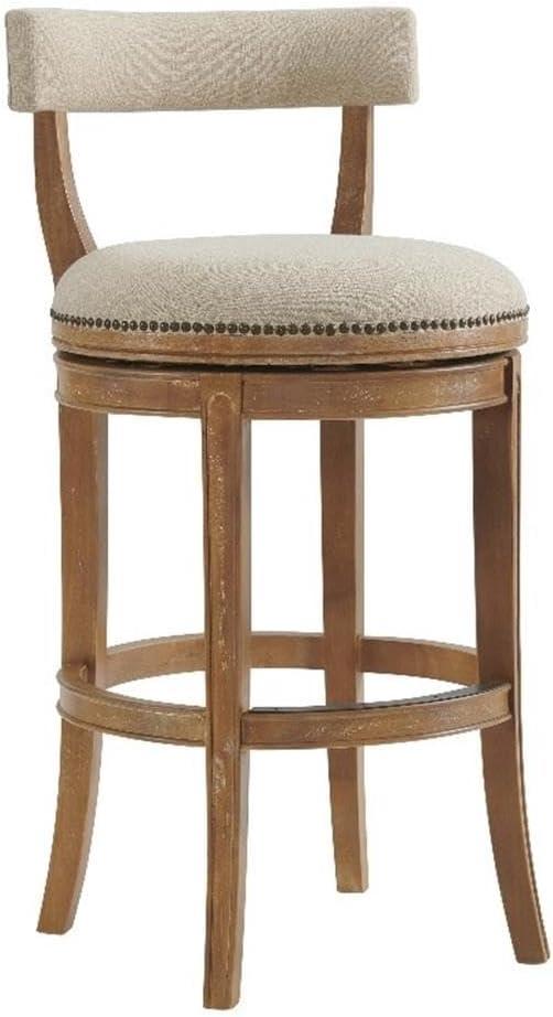 Hanover Solid Rubber Wood Swivel Counter And Bar Stool