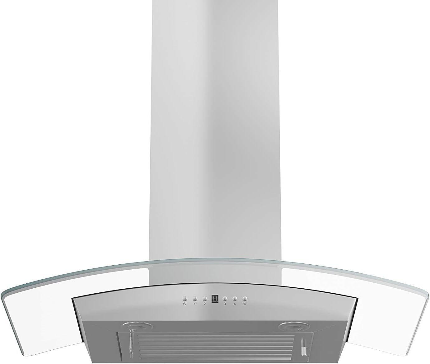 30" KZ 400 CFM Convertible Wall Mount Range Hood in Brushed Stainless Steel