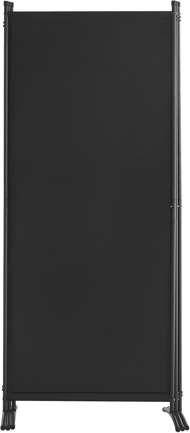 Vevor BLPF10271INC0V93EV0 102 x 71 in. 3-Panel Room Dividers & Folding Privacy Screens, Fabric Partition - Black