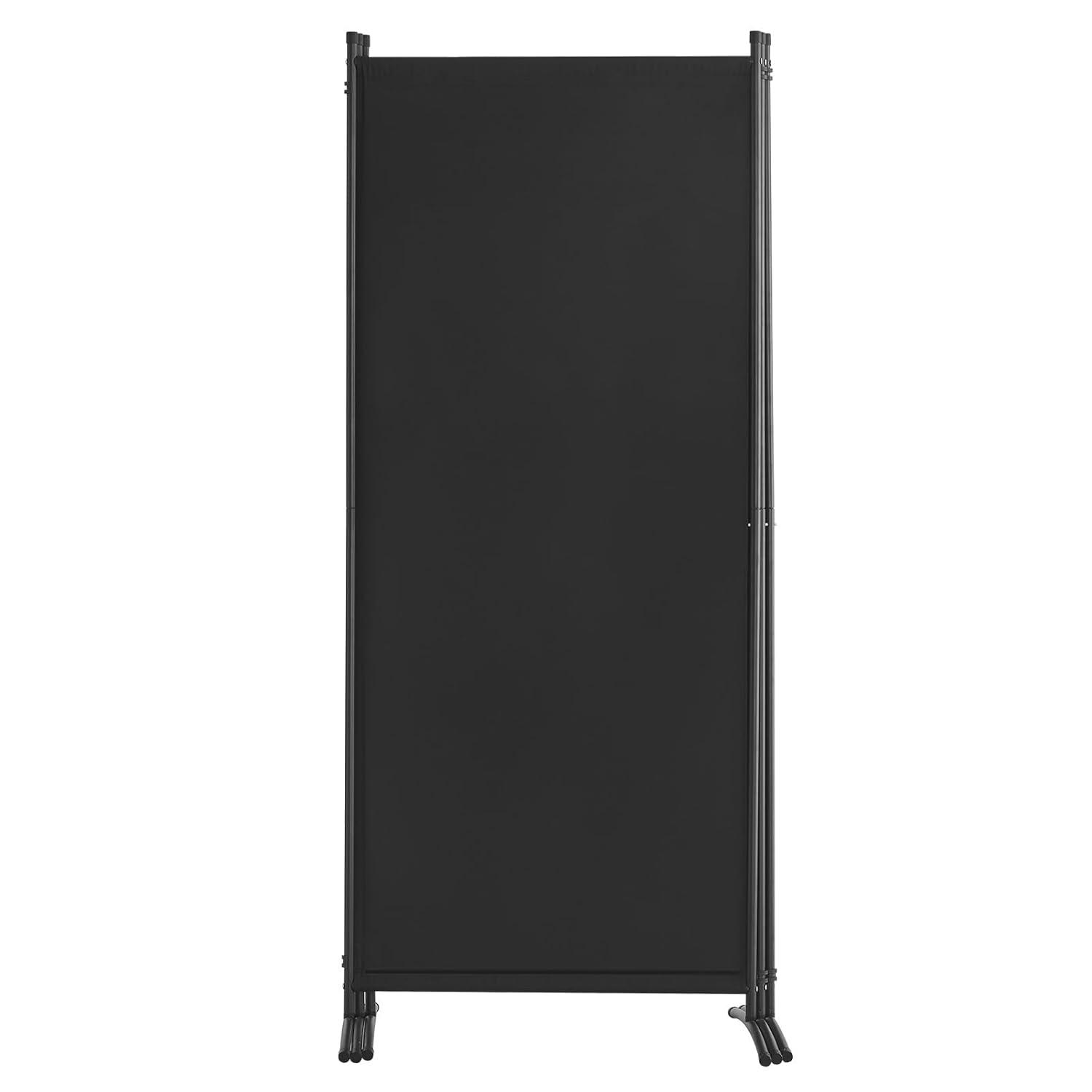 Vevor BLPF10271INC0V93EV0 102 x 71 in. 3-Panel Room Dividers & Folding Privacy Screens, Fabric Partition - Black