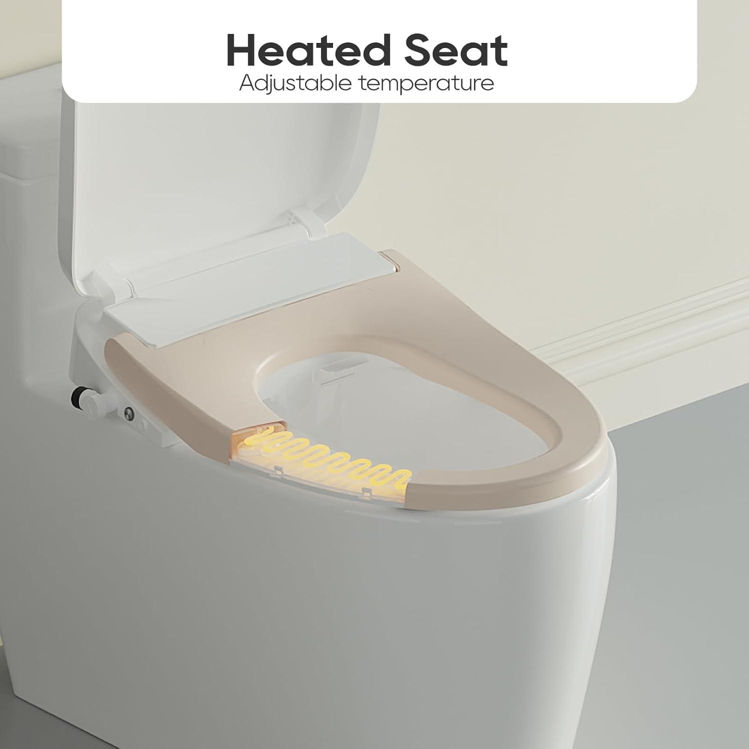 Elongated Toilet Seat Bidet