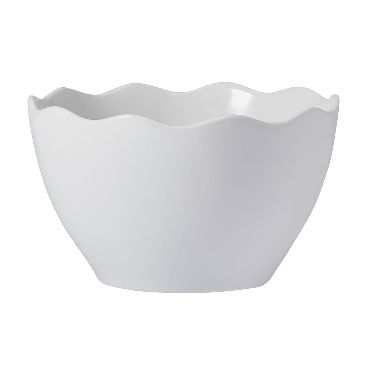 Fitz and Floyd Everyday White Scallop 12-Pc Dinnerware Set, Service For 4