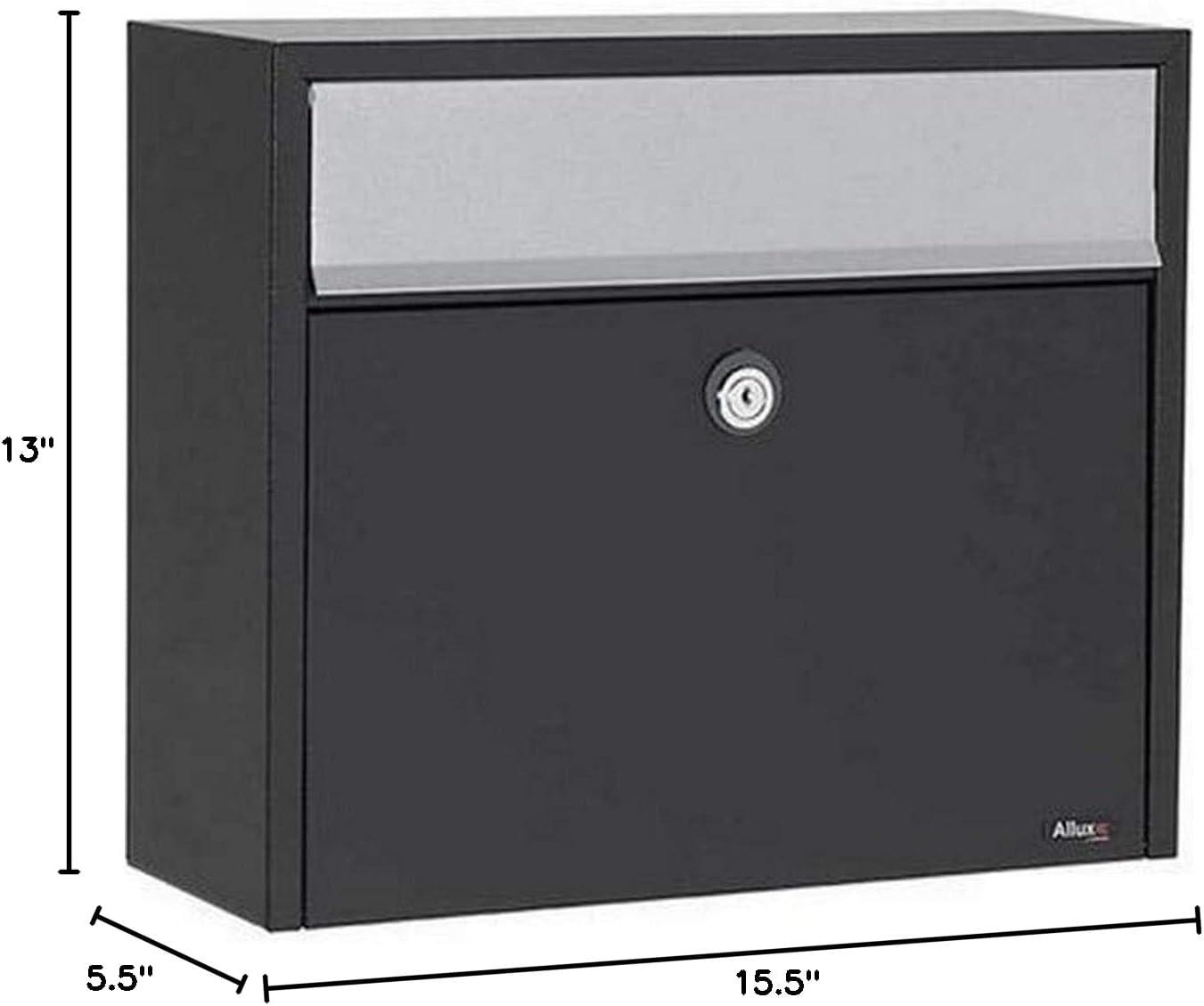 Qualarc Allux Locking Wall Mounted Mailbox