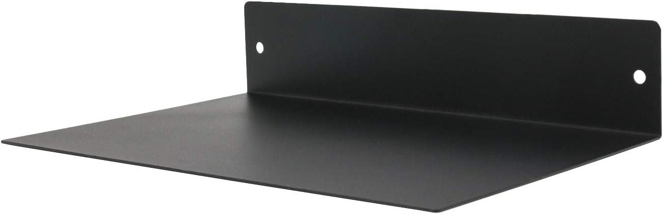 Modern Black Steel Wall Mounted Floating Shelf