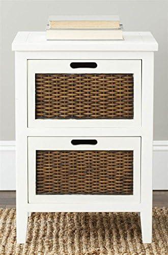 SAFAVIEH Jonah 2-Drawer End Table White