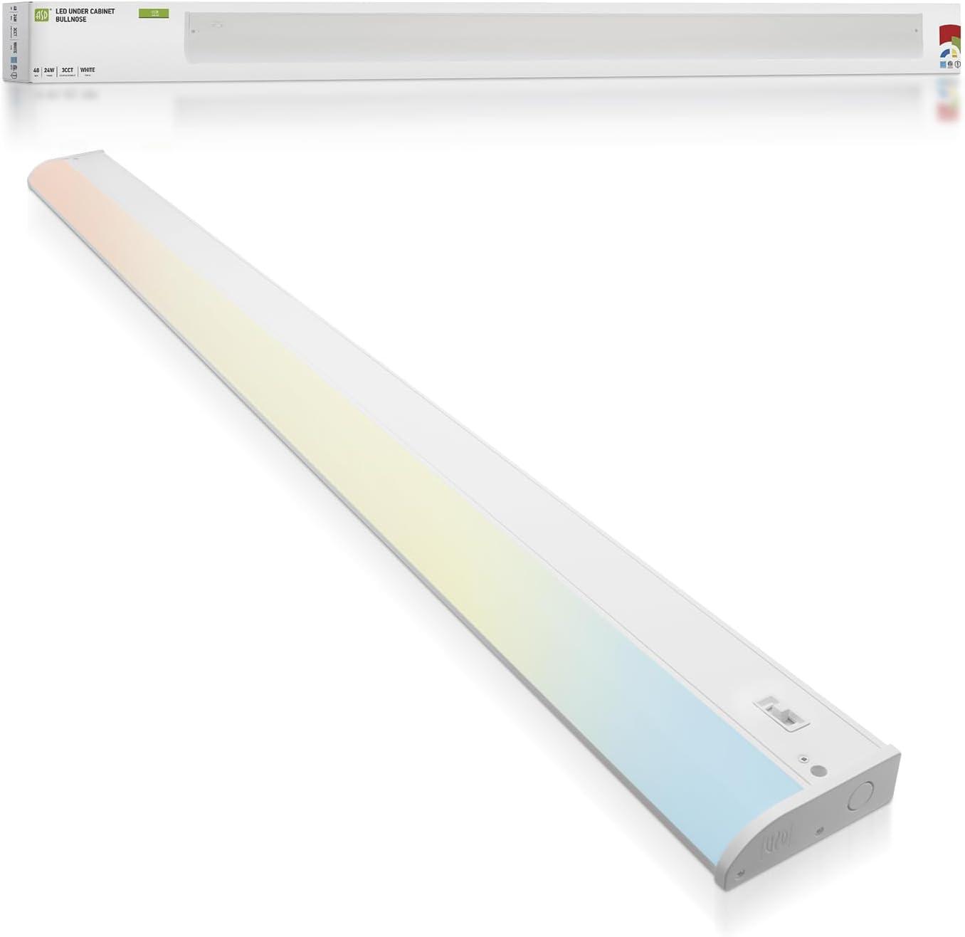 48-Inch White LED Rectangular Under Cabinet Light