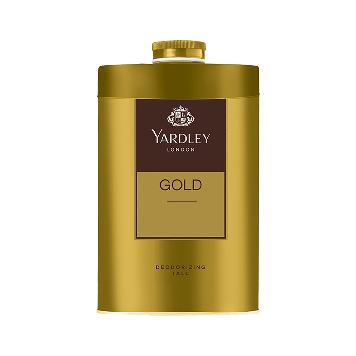Yardley London Gold Perfumed Talc, 250 gm 8.8 oz