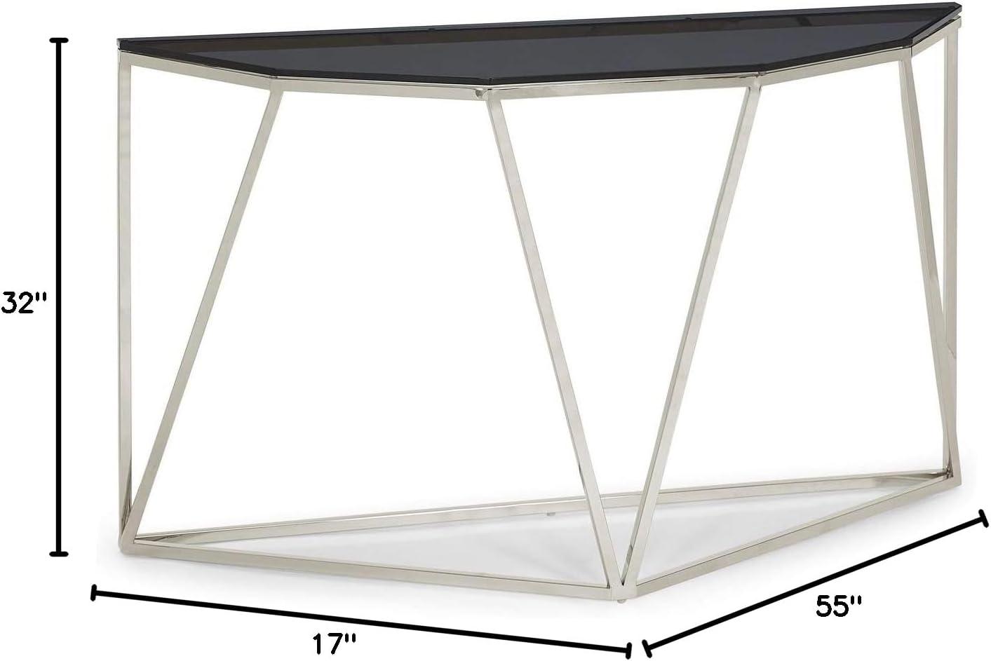 Wrought Studio™ Abler 55'' Glass Top Console Table