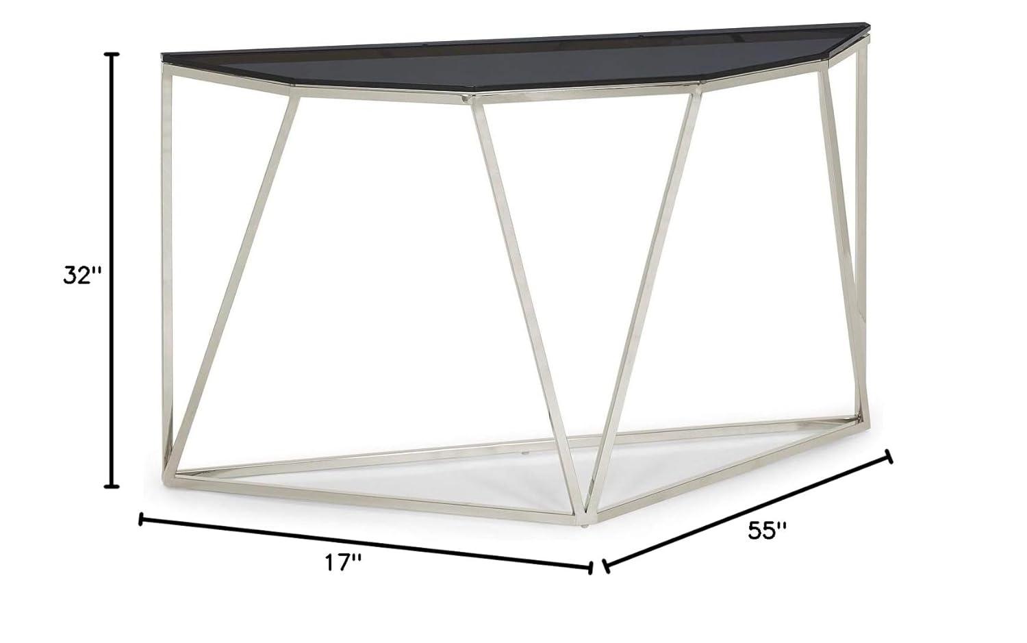 Wrought Studio™ Abler 55'' Glass Top Console Table