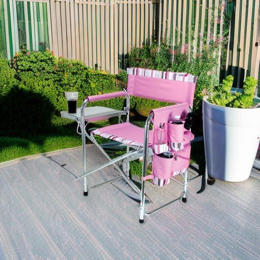 Sports Outdoor Portable Camp Chair with Side Table
