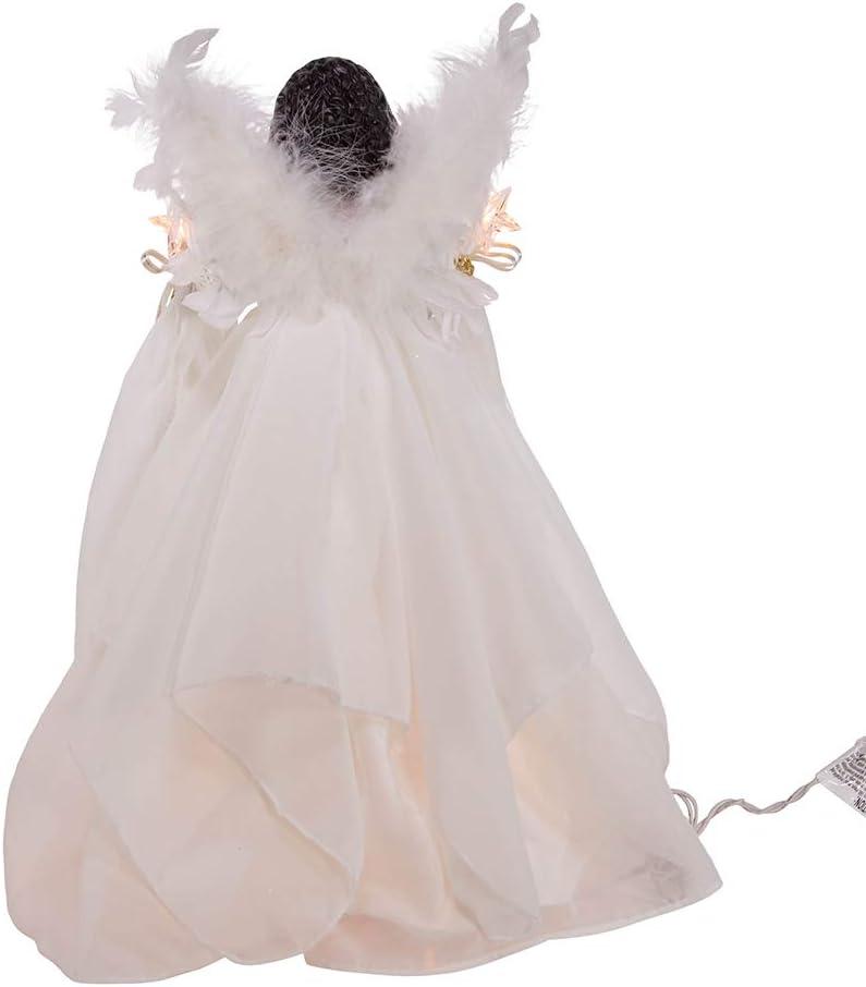 UL 10-Light Black Angel Tree Topper