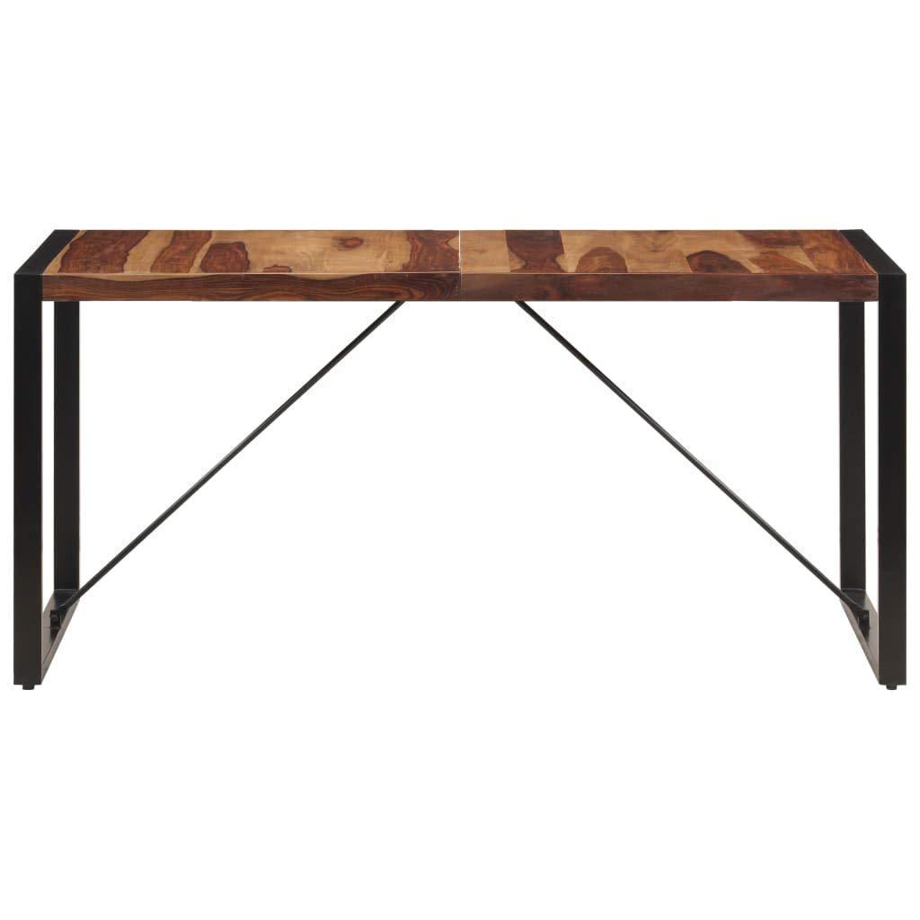vidaXL Dining Table 63"x31.5"x29.5" Solid Sheesham Wood