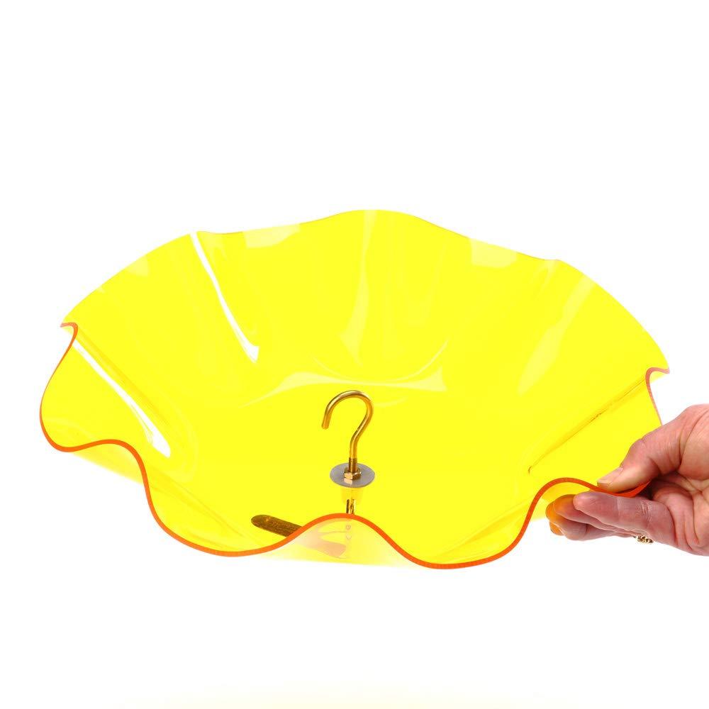 Birds Choice Birds Choice 13" Acrylic Bird Feeder Weatherguard, Yellow