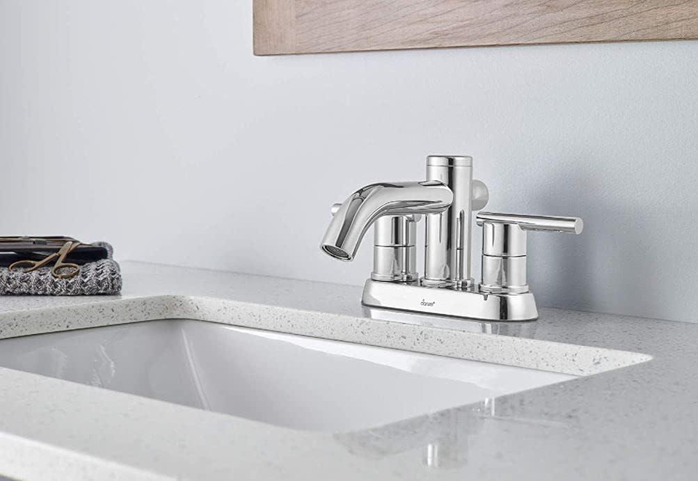 Danze Parma Two Handle Centerset Bathroom Faucet, Chrome