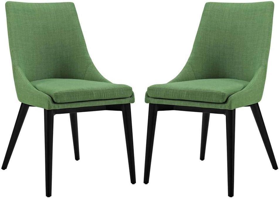 Modway Viscount Fabric Dining Side Chair, Set of 2, Multiple Colors