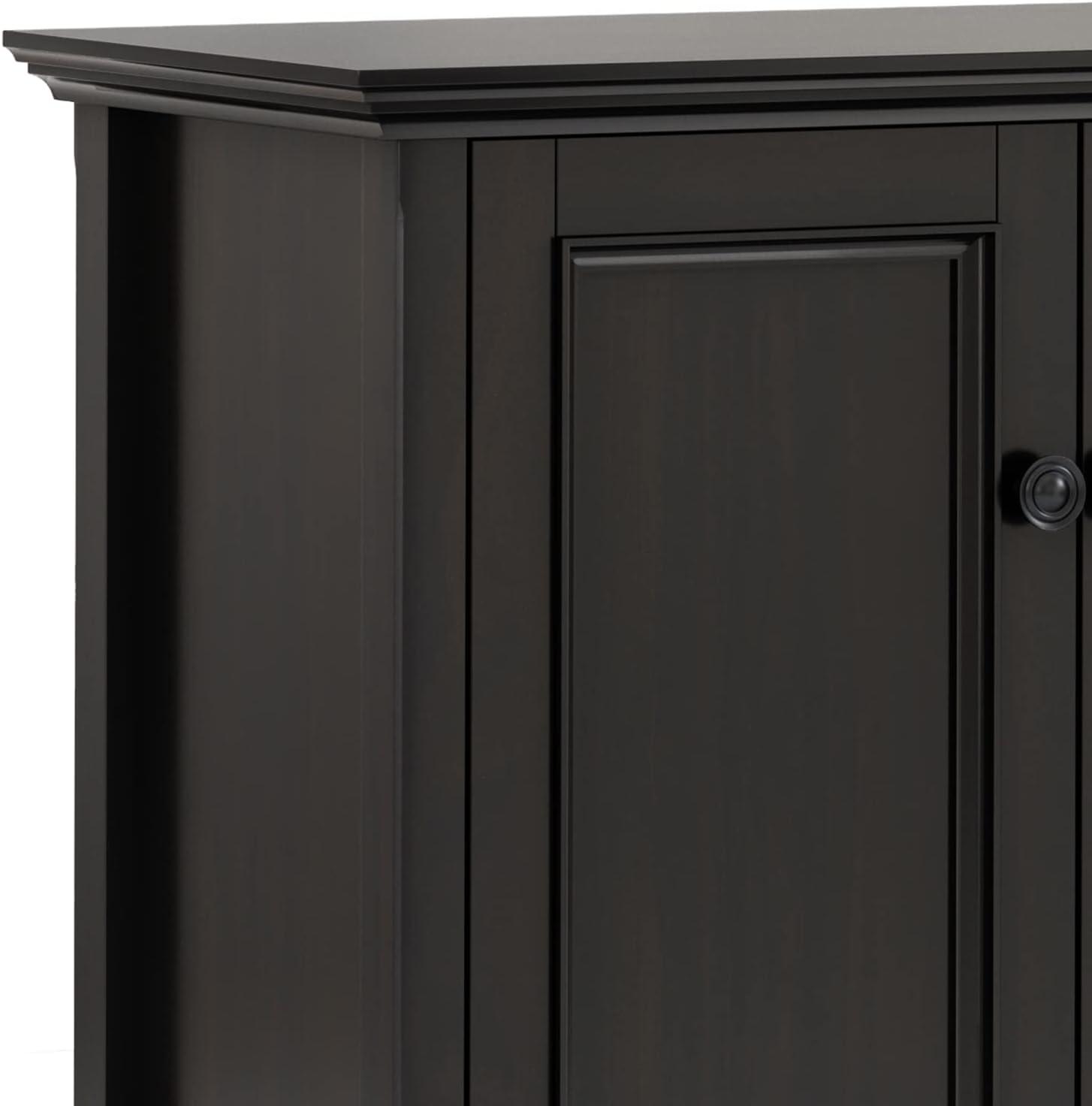 Amherst Brown Solid Wood 66" Traditional Storage Cabinet