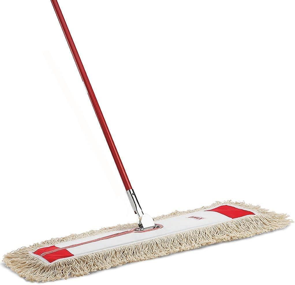 Libman Red 36" Cotton Dust Mop with Steel Handle