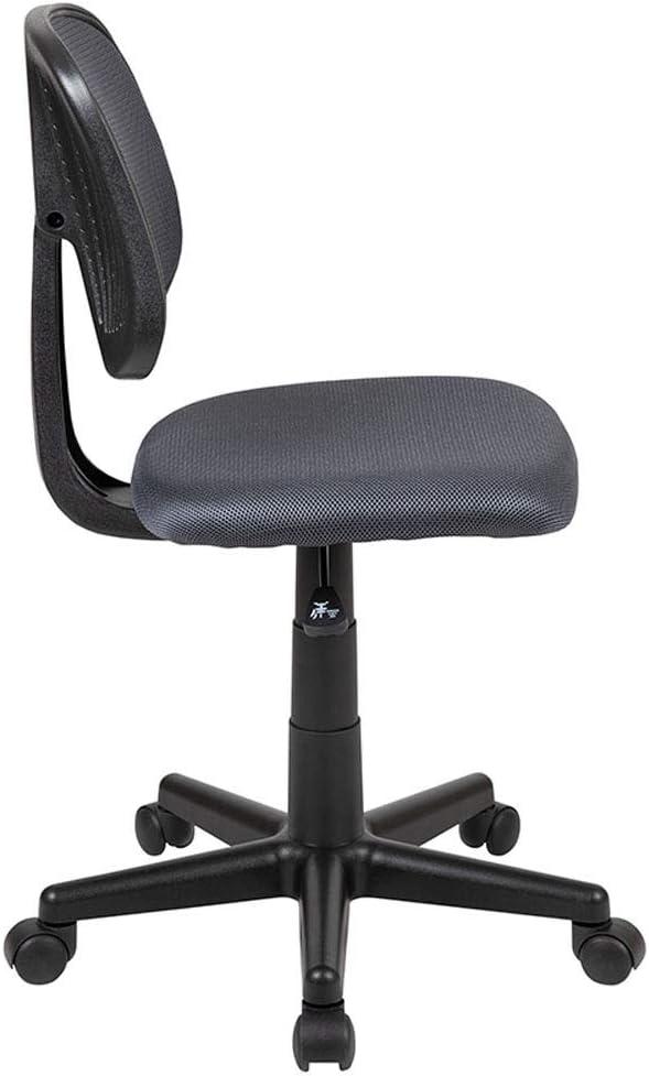 Flash Furniture Flash Fundamentals Mid-Back Gray Mesh Swivel Task Office Chair with Pivot Back