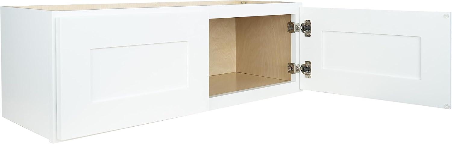 Hollywood Fabiani Design Shaker Wall Kitchen Cabinet Ready to Assemble 30 in. W x 12 in. D x 12 in. H White