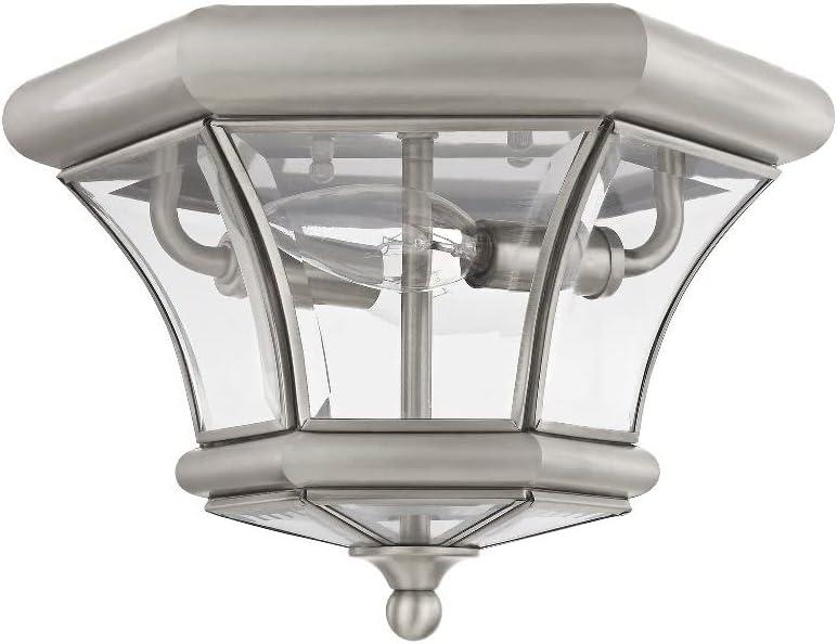 Livex Lighting Monterey/Georgetown 2 - Light Flush Mount in  Black