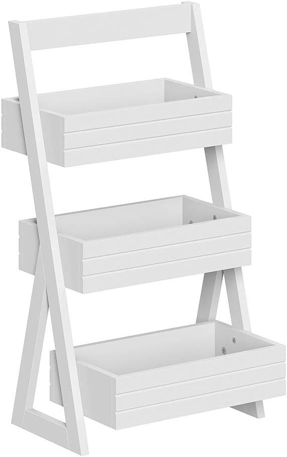 RiverRidge Home RiverRidge Home Lightweight Portable 3-Shelf Storage Caddy Organizer - White
