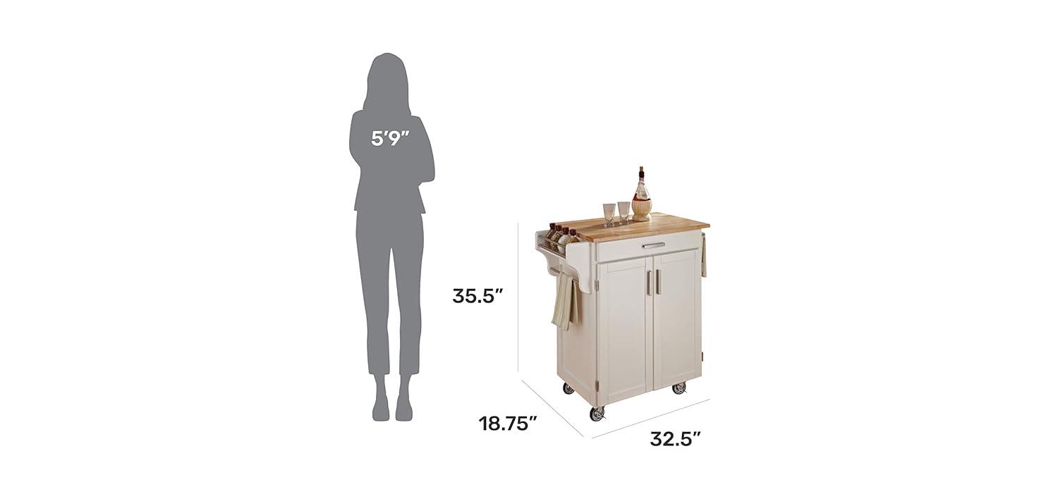 Cuisine Kitchen Carts And Islands White Base - Home Styles