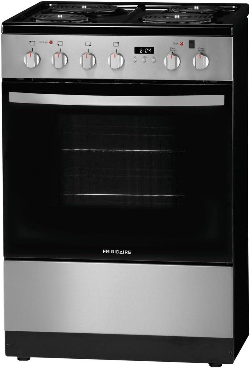 FRIGIDAIRE FFEH2422UW 24" freestanding coil electric range